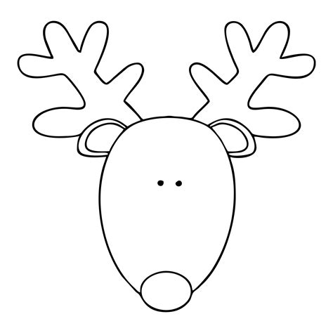 Reindeer Head Template Printable